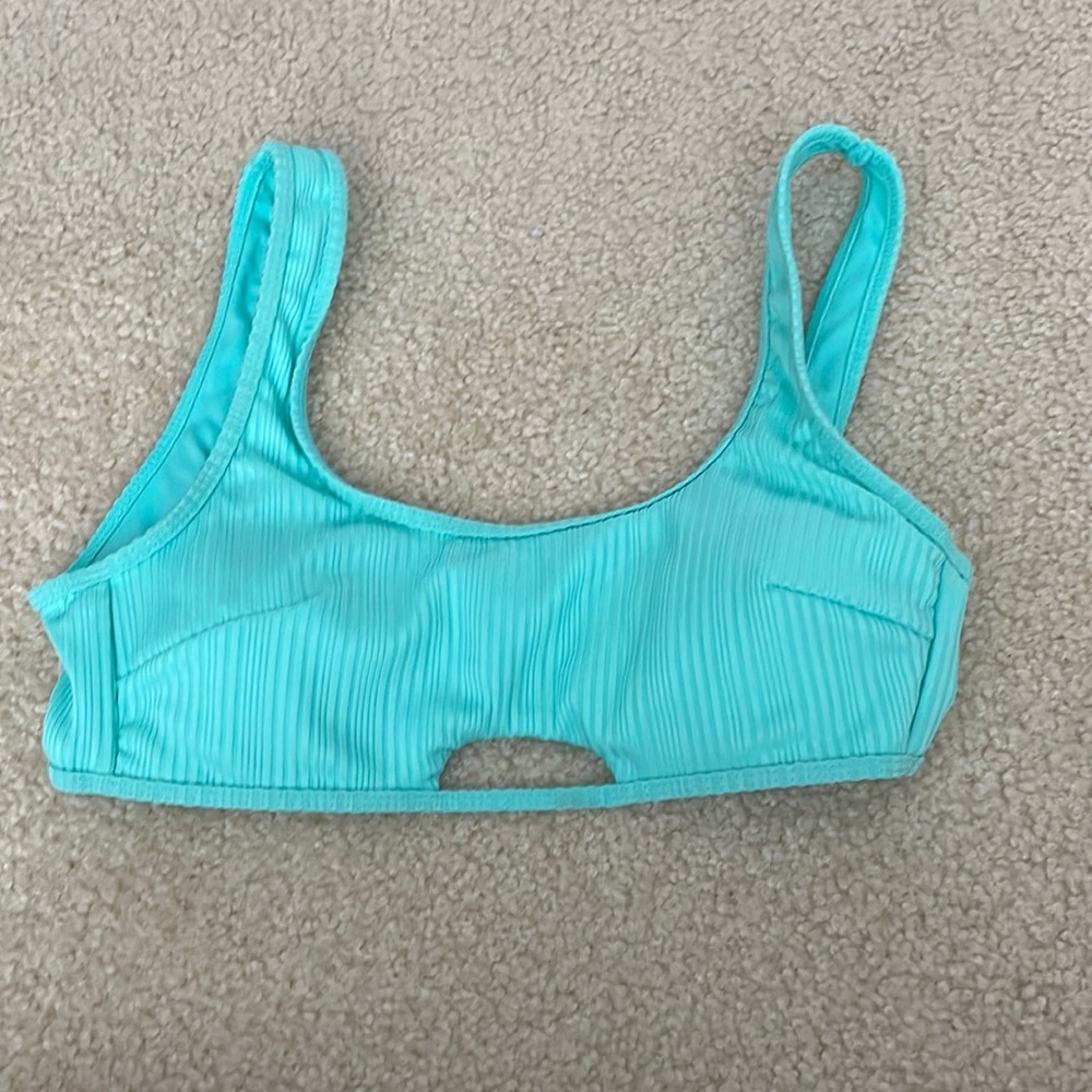 mint green swim top